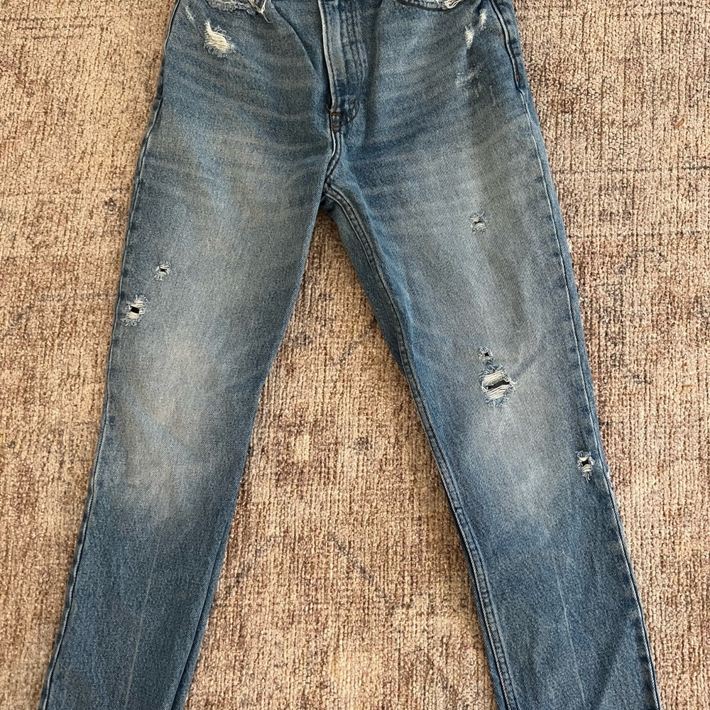 Abercrombie & Fitch Men's Light Blue Slim Jeans